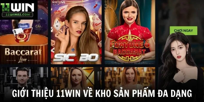 Giới thiệu 11win về kho sản phẩm đa dạng