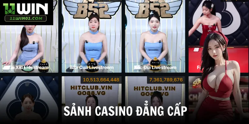 sảnh game 11win casino